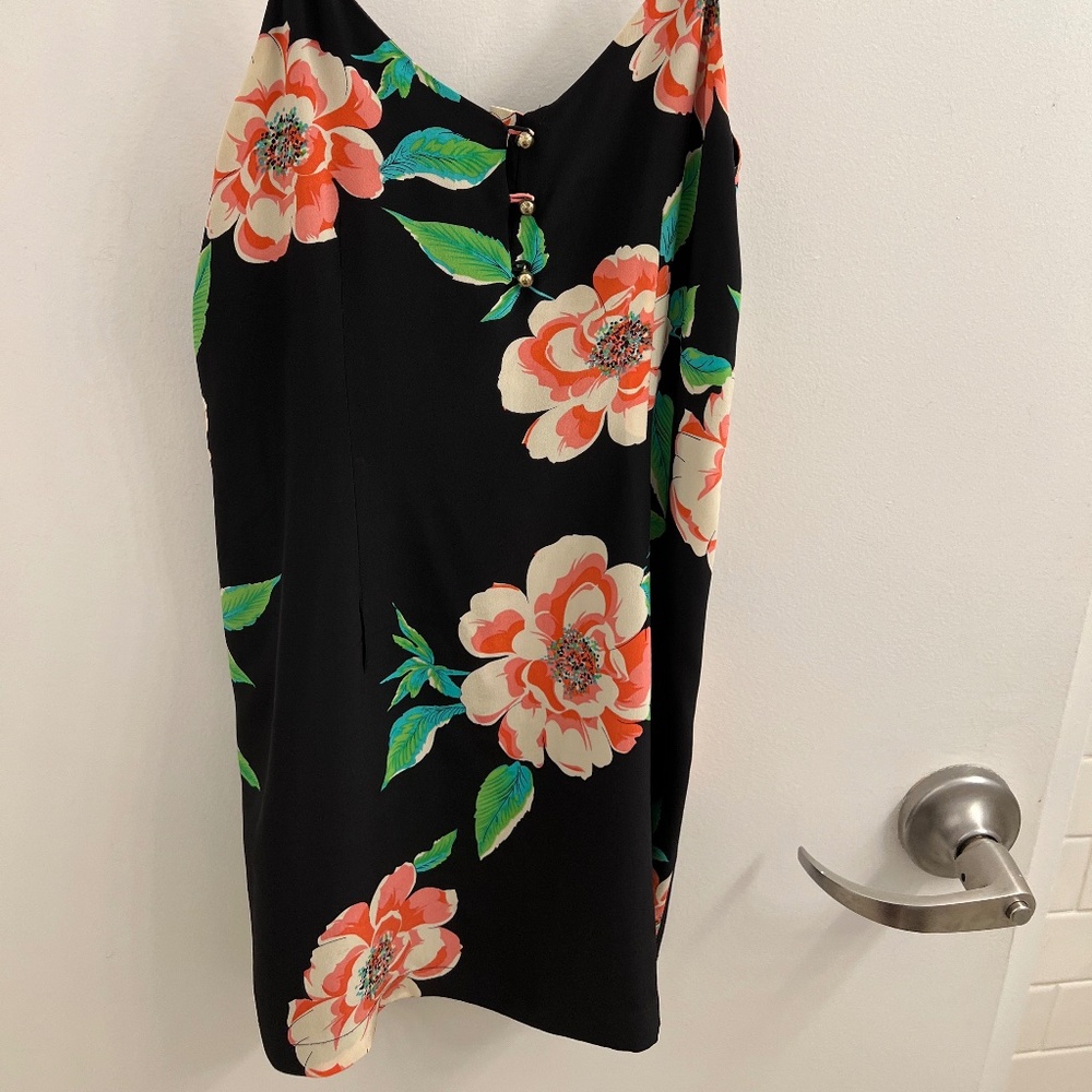 Silk Floral Mini Dress
